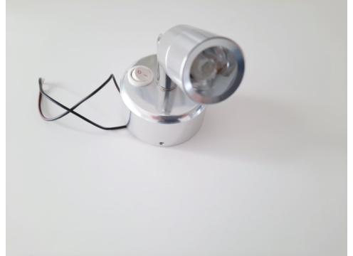 gallery image of LED swivel head wall light with switch 12-24v