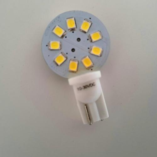 image of T10 9 LED bulb 8-30v 