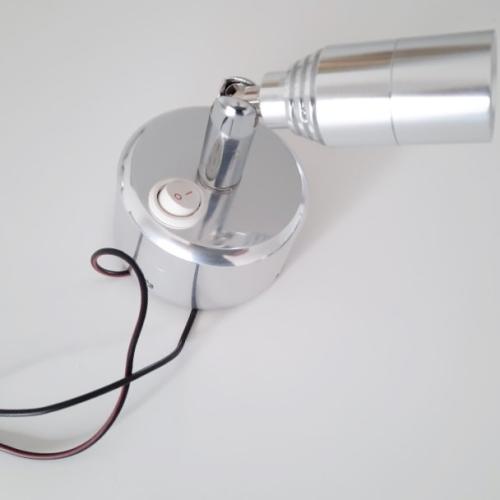 image of LED swivel head wall light with switch 12-24v