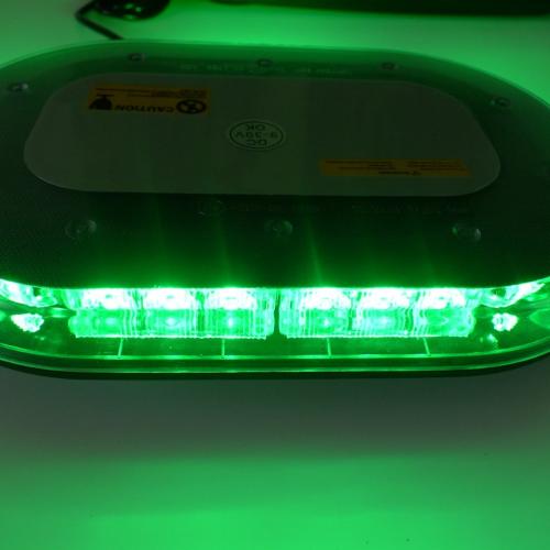 image of GREEN LED flashing beacon 10-30v ECE R10 approved
