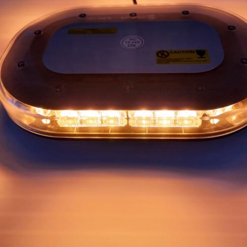 image of LED flashing amber roof beacon light 30w 9-30v 