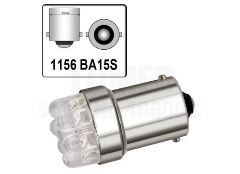 product image for 1156 bulb. BA15S forward facing 9 LED